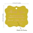 thumbnail image 7 of Inkdotpot Pack Of 50 Thank You For Celebrating The Mother To Be Baby Shower Paper Tags DIY Craft Bracket Shape Real Rose Gold Foil Hang Tags, 7 of 7
