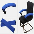 thumbnail image 3 of 1 Par de Fundas para Reposabrazos de Silla con Cremallera, Funda Elástica para Brazo de Silla, Protector Negro , , Un tamaño Macarena Funda para reposabrazos de silla, 3 of 6