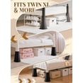 thumbnail image 7 of 8'' Stable Dorm Bed Risers for Twin XL - Non-Slip Support up to 3000 Lbs, Adjustable Heights Furniture Risers Dorm Essentials, Set of 4 for Round/Square/Irregular Legs, 7 of 7