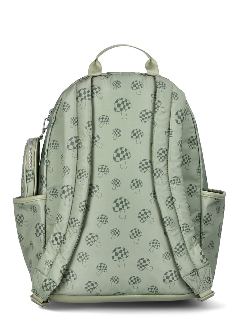NWT STEVE MADDEN BAG BACKPACK OLIVE MUL NEW STEVE MADDEN OLIVE GREEN,BLACK ACCENT NYLON MINI POUCH  main image 2