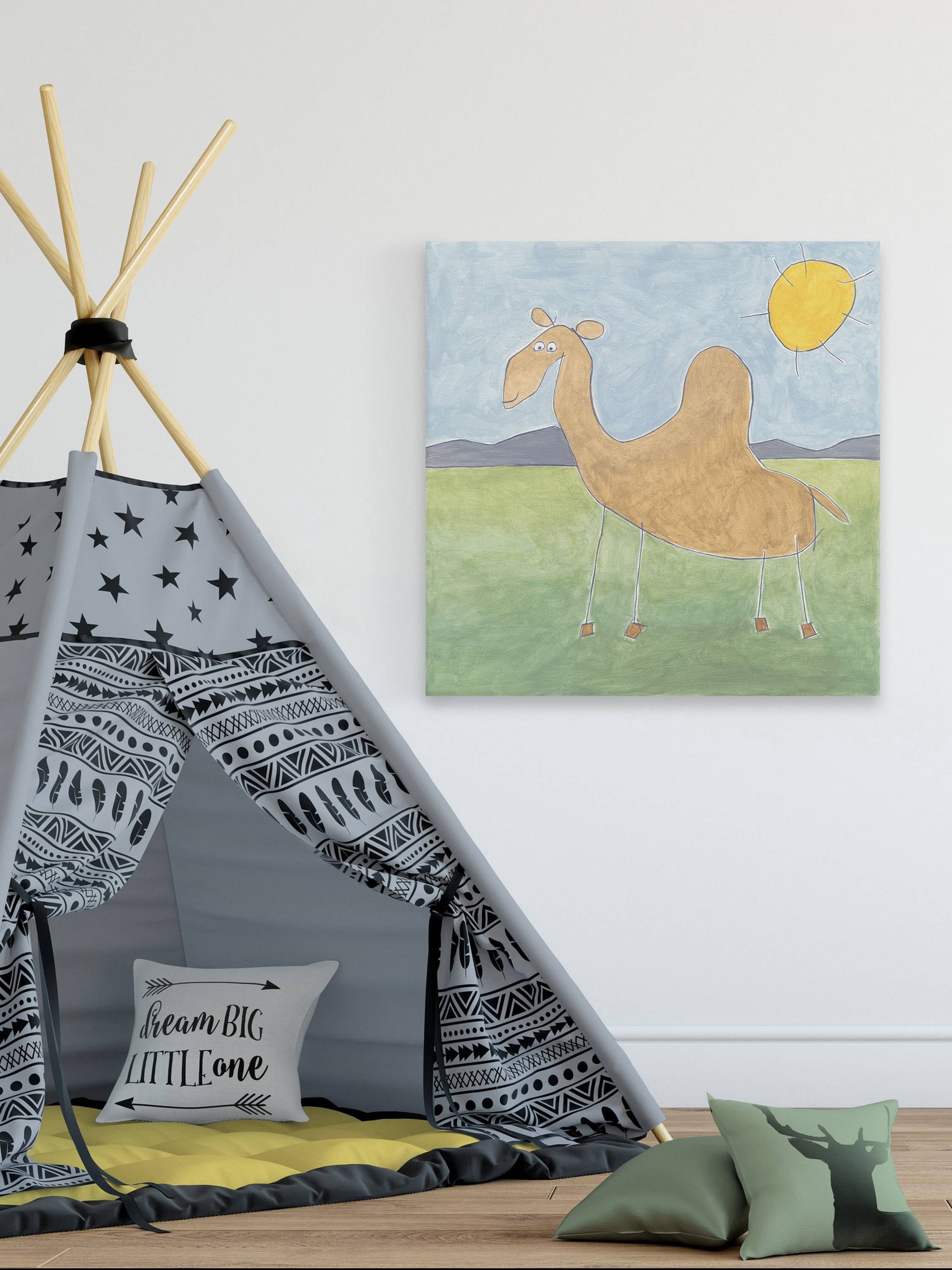 Marmont Hill Quinn���s Camel Canvas Wall Art