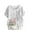 White-A, variant on Womens Linen T Shirts Crew Neck Short Sleeve Button Floral Print Pullover Tops Summer Trendy Loose Casual Blouse (XL, White-D)