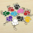 thumbnail image 4 of Collier Empreinte de Patte de Chien Pendentif Chaîne Charme Animal de Compagnie Chat Bijou Rouge, 4 of 6
