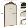 thumbnail image 2 of Kate and Laurel Arendahl Vintage Ornate Arch Pinboard, Gold, 19 x 31, Framed Arched Pinboard, 2 of 7