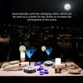 thumbnail image 2 of ABPETE 4 Pcs LED Crystal LED Display Base, Seven Color LED Light Base Stand Art Figurine Decoration Light Stand Base Round Show Stand Display 9 (01), 2 of 9