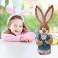 thumbnail image 5 of Fiudx Figura de Conejo de Pascua Tejida En Paja, Conejo Decorativo Artesanal, Diseño Intrincado de Pascua, Decoración Versátil para Mesas o Estantes, Idea de Regalo Navideño, Decoración Festiva para, 5 of 5