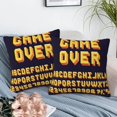 thumbnail image 6 of Throw Pillow Covers Retro Games Pillow Covers 18x18 Inch Set of 2 Graphic Letters Throw Pillows Decorative Pillow Cases Cushion Covers for Bedroom Livingroom Sofa Farm House, 6 of 6