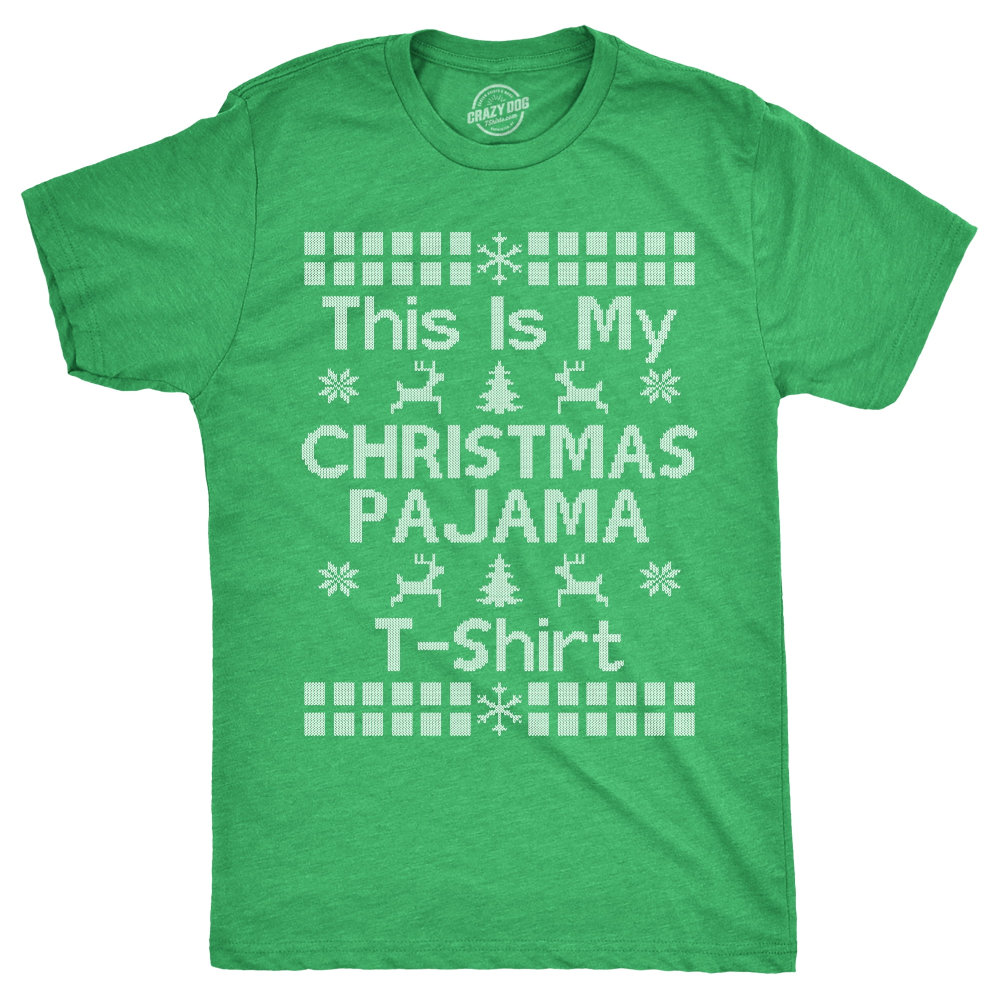 Mens This Is My Christmas Pajama T Shirt Funny Cozy Xmas PJs Tee