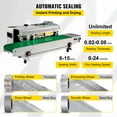 thumbnail image 4 of Happybuy FR-900 Continuous Band Sealer, Automatic Horizontal Band Sealer 110V, Continuous Sealing Machine Temperature Control, Bag Sealer Machine for PVC Bags Films, 4 of 4