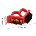 thumbnail image 3 of BBQ Grill Cleaning Brush 3-in-1 Grill Scrubber with Nylon Bristles and Scraper Ergonomic Grilling Cleaner Tool for All Grill Types Outdoor Cooking Camping, 3 of 7
