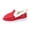 Red, variant on Willtoo Womens Fleece Lined Moccasin Slip On Footwear Soft Flat Warm Winter Indoor Outdoor Footwear with Plush Faux Fur Collar