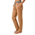 thumbnail image 3 of Maplenight Womens Cotton Linen Pants with Pockets Casual Elastic Waist Drawstring Straight Leg Pants Summer Lounge Travel Beach Trousers, 3 of 5