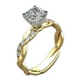 thumbnail image 2 of SPRING PARK Women Rhinestone Star Engagement Diamond Ring for Women Silver Jewelry Bride, 2 of 8