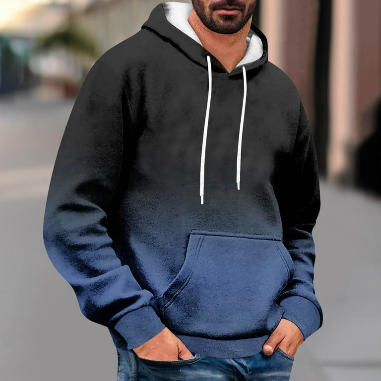BiZtdJrK Men's Fashion Hoodies & Sweatshirt Gradient Color BiZtdJrK Men's Fashion Hoodies & Sweatshirt Gradient Color
