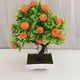 thumbnail image 3 of Bonsái de plantas artificiales, macetas de plástico naranja + pequeño árbol frutal en maceta para el hogar, sala de estar, juego de flores, tienda, decoración de fiesta de Hotel Adepaton 2027199-2, 3 of 5
