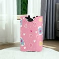 thumbnail image 6 of Yayeee Freestanding Laundry Hamper with Handle Collapsible Large Storage Basket for Clothes, Love Connection, 6 of 7