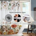 thumbnail image 5 of Extra Long 72"x84" Cute Mushroom Shower Curtain Set with Hooks, Eucalyptus Leaves Bathroom Curtain Modern Minimalist Waterproof Bath Curtain Machine Washable, 5 of 6