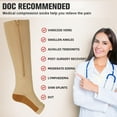 thumbnail image 4 of 2 Pairs Medical Sport Compression Socks - 15-20mmhg Graduated Knee-High Support for Men & Women, Ideal for Soccer, Running, and Nurses, 4 of 6