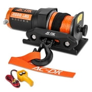 AC-DK 12V 2000-lb Electric Winch Hitch & Towing Parts & Sets ATV/UTV