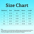 thumbnail image 3 of Women's Striped Button Down Shirt Long Sleeve Casual Blouse Cotton Linen Office Work Tops Loose Fit Fashion Outfit Spring Summer Blue L, 3 of 7
