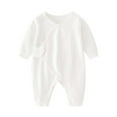 thumbnail image 3 of KAOOCXU Girl New Summer Bodysuit Long Sleeved Solid Color Newborn Jumpsuit Romper Breathable Cozy Onesies For Spring And Autumn, 3 of 3