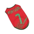 thumbnail image 3 of Lunxisen 1 Pcs Pet Soccer Shirt Breathable Mesh Garment for Small Dogs Cats Lightweight Outdoor Play Apparel Pet Costume Uniform, 3 of 9