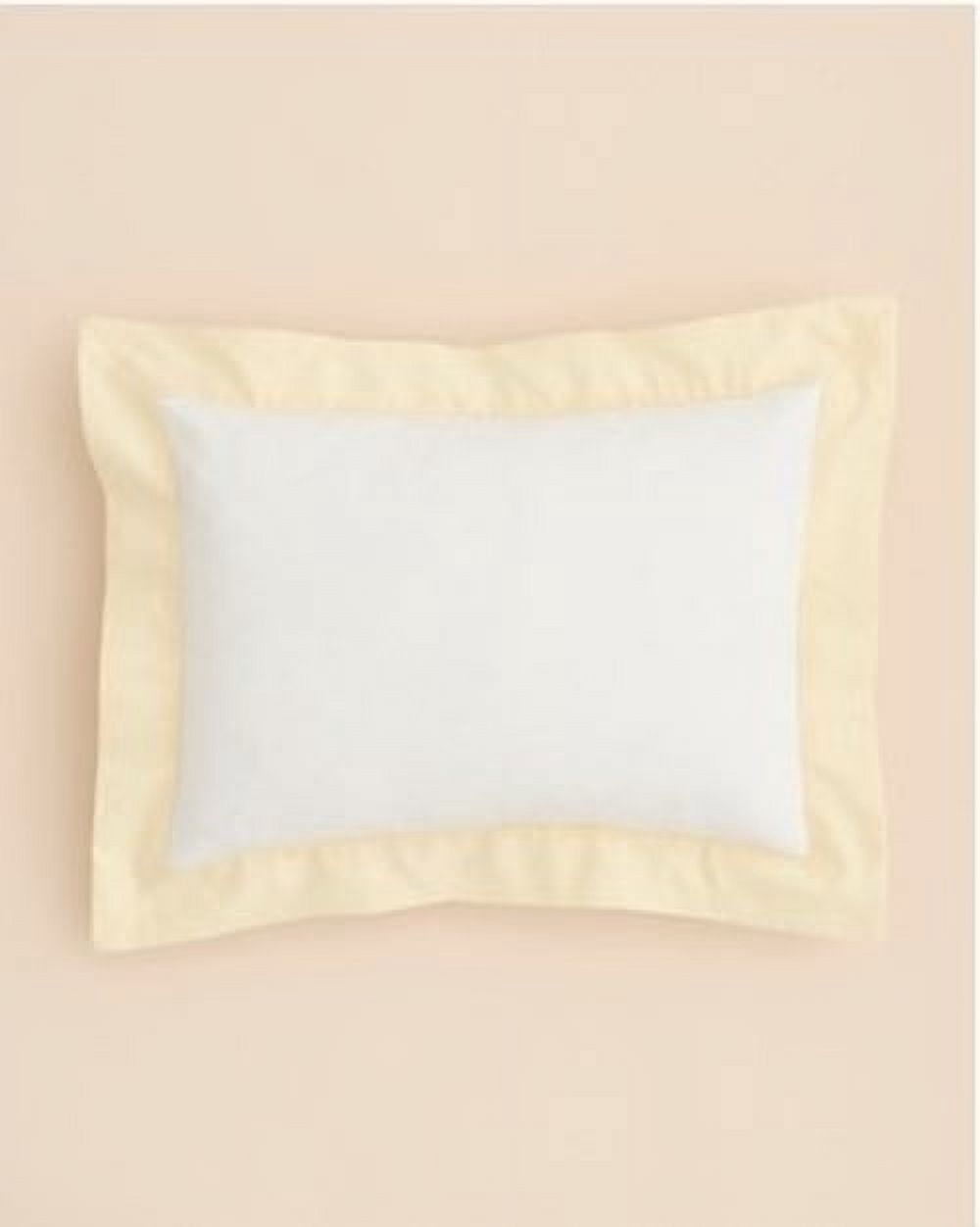 Little by Hudson Park Pique Boudoir Pillow, Yellow, CRIB