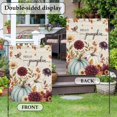 thumbnail image 2 of Fall Hello Pumpkins Garden Flag 12 x 18 Inches, Thanksgiving Country Bird Flowers Berry Leaf Weather Proof Outdoor Patio Flags Double Sided Small Garden Decoration for Yard Outside Home, 2 of 9