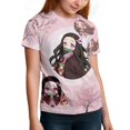 thumbnail image 6 of Kamado Nezuko Kids Short Sleeve Tee Shirt Novelty Crewneck T-Shirts Unisex Summer Blouse Tops for Boys Girls 120CM, 6 of 8