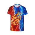 thumbnail image 4 of Prestonplayz Pizza Boys Girls T Shirt Kids Short Sleeve Crewneck 3d Printed Graphic Shirts For Kids Youth Small, 4 of 7