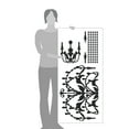thumbnail image 3 of Large Antique Design Vinyl Chandelier Wall Decal Art, 3 of 4