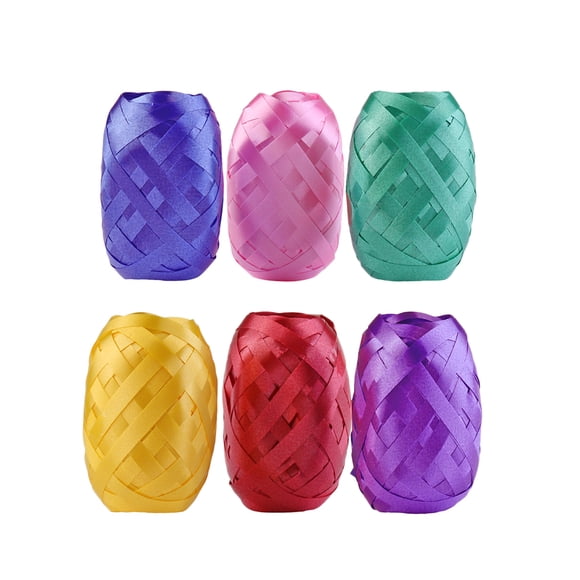 Miangastore Ruban de Ballon 12 Pcs, Attache, Cadeau, Ruban Décoratif pour Décoration, Fête, Mariage (Couleurs Assorties)
