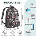 thumbnail image 5 of Pioneer Flower Backpack for School,Cute School Bag,Schoolbag with Adjustable Shoulder Straps & Padded Back,16.9 Inch, 5 of 5
