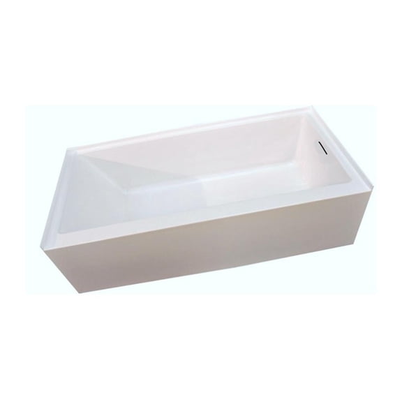 PerfecTub by Braktub 60x32 Right Hand Regular Rough-in Bathtub in White