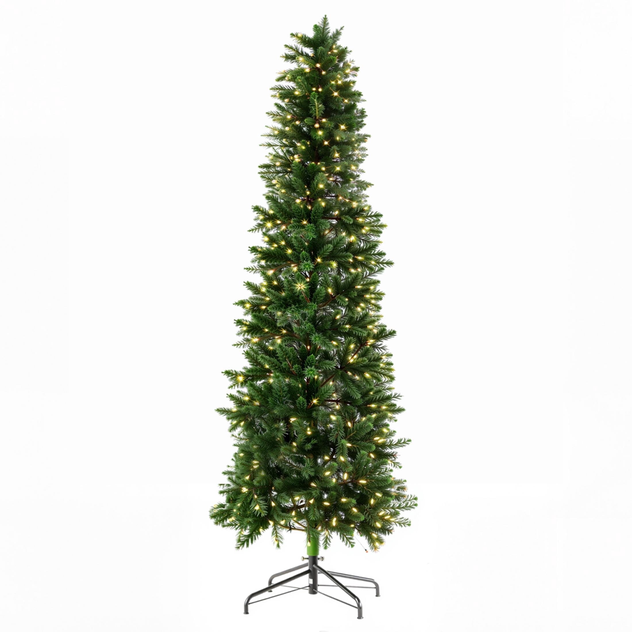 edx 4.5' Pre-Lit Pencil Christmas Tree 120 LED Green photo 1