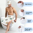 thumbnail image 4 of Colevkie Men's 2 Pcs Cats Theme Shower Skirt & Bath Towel Set Soft and Absorbent Bath Wrap Set Polyester Quick Drying for Home Spa Sauna Beach, 4 of 7