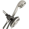 thumbnail image 4 of Waterpik 12-Mode 2-in-1 Dual Shower Head System with 5-Foot Hose and PowerPulse Therapeutic Massage, Brushed Nickel, XET-639E-649E, 4 of 8