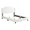 thumbnail image 3 of Joy Jewel White Tufted Full Panel Bed, 3 of 5