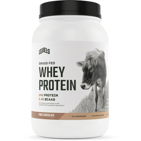 Levels Grass Fed Whey Protein  Pure Chocolate  2 LB