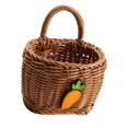 thumbnail image 5 of Wall Mount Basket Storage Basket Plants Home Sundries Farmhouse Towels Fruits Key Kitchen Cabinet Toys Organizer Woven Wall Basket Container C, 5 of 8
