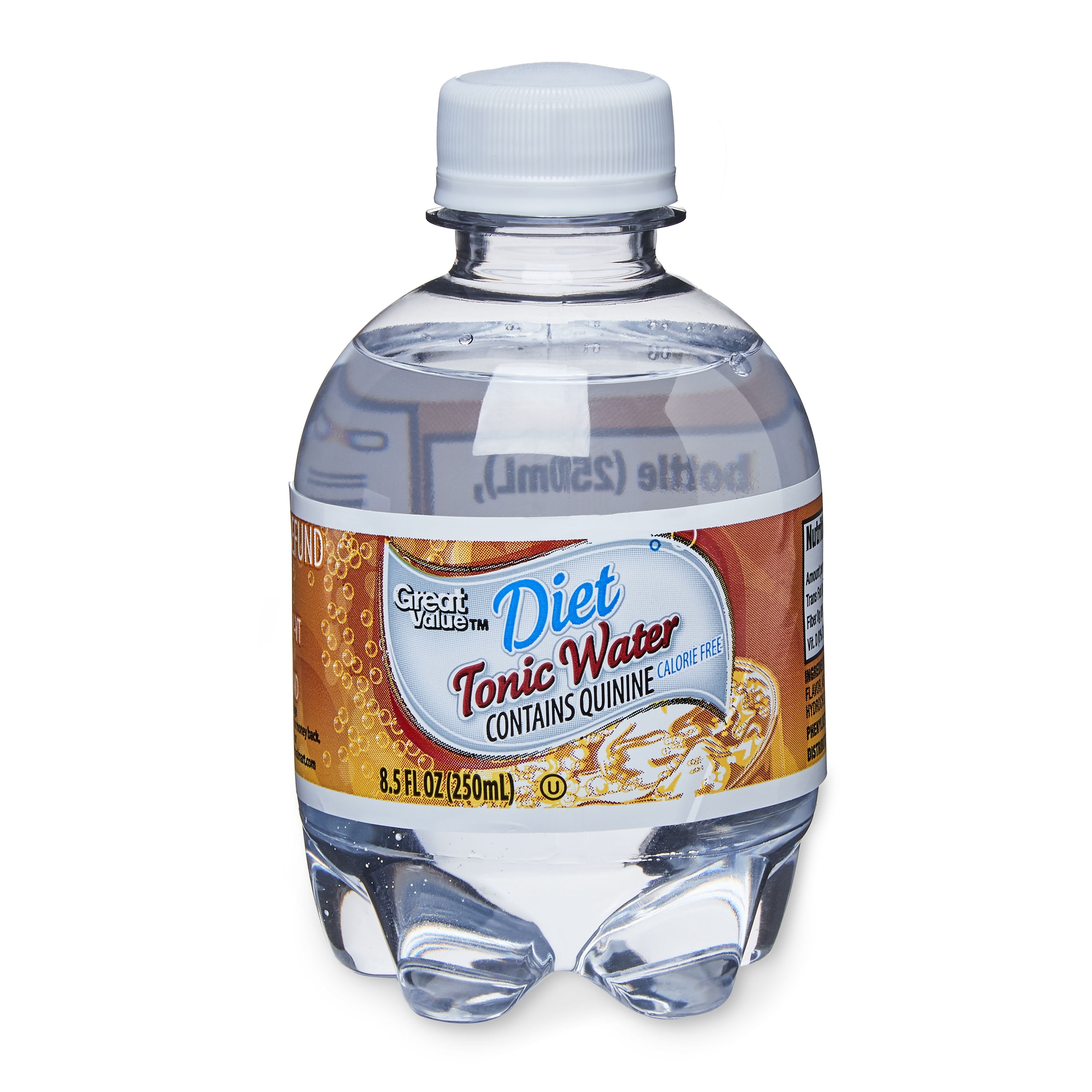 Great Value Diet Tonic Water, 8.5 fl oz, 6 Count