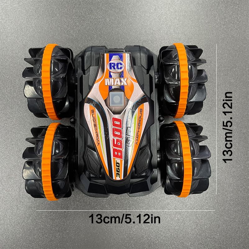 Remote control toy car, water and land amphibious toy car, can float on top. 360 °   flip, adapt to any road conditions, toy off-road car.
