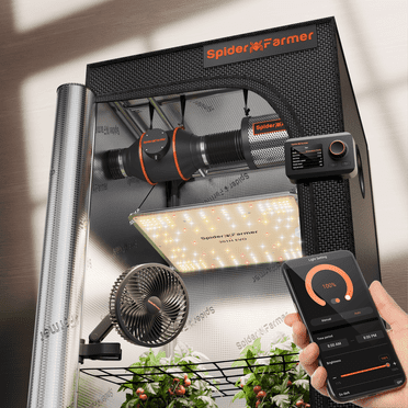 2025 Newest Version Spider Farmer® 2’x2′ Complete Grow Tent Kit丨SF1000 301H EVO Full Spectrum LED Grow Light丨6” Clip Fan丨4” Ventilation System with GGS Controller