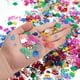 thumbnail image 3 of Dispersión de mesa de cumpleaños para decoración de fiesta de cumpleaños DIY Arts And Crafting Metallic Foil Confetti-Multi Color 2,1 Ounce/pack Afortunado Sencillez, 3 of 5