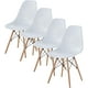 thumbnail image 4 of Juego Set de 4 Sillas de Comedor Ellen FRATELLO MUEBLES Diseño Moderno Ergonómico con Patas de Madera Color Blanco, 4 of 8