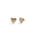 thumbnail image 1 of Pendientes con forma de corazón acolchados exclusivos de Coach para mujer, 1 of 3