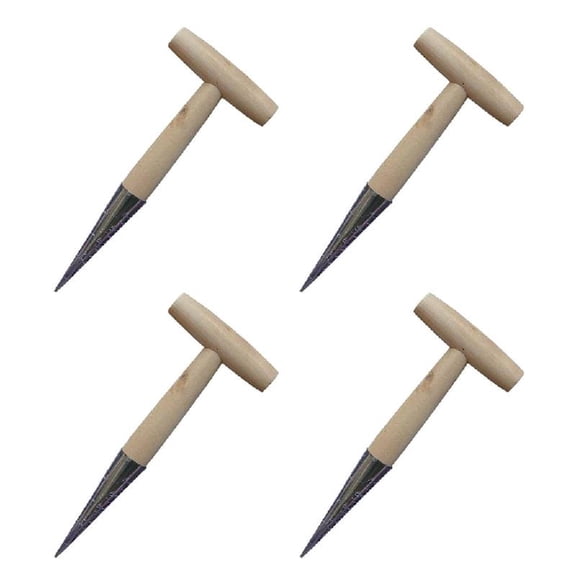Efficient T Handle Tool With Sturdy Metal Head And Comfortable Wooden Grip