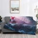 thumbnail image 2 of Fotbe lighthouse Waves Torrential Rain Manta de Franela con Estampado, Manta Ultrasuave para Cama, Sofá, Auto, Hipoalergénica y Antibolitas-80"x60", 2 of 6