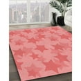 thumbnail image 3 of Ahgly Company Machine Washable Indoor Square Transitional Light Coral Pink Area Rugs, 5' Square, 3 of 7