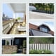 thumbnail image 3 of Paquete de 2 picos de plástico para pájaros, palomas, ardillas, mapaches y gatos. Fácil instalación, picos disuasorios para pájaros, uso para balcón, patio, techo exterior (blanco, 45 × 4,5 × 3,5 cm), 3 of 3